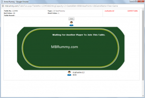 frontend side of indian rummy game